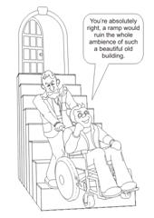 Wheelchair ramp joke