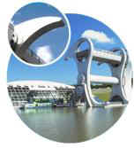Trip boats launched at Falkirk Wheel